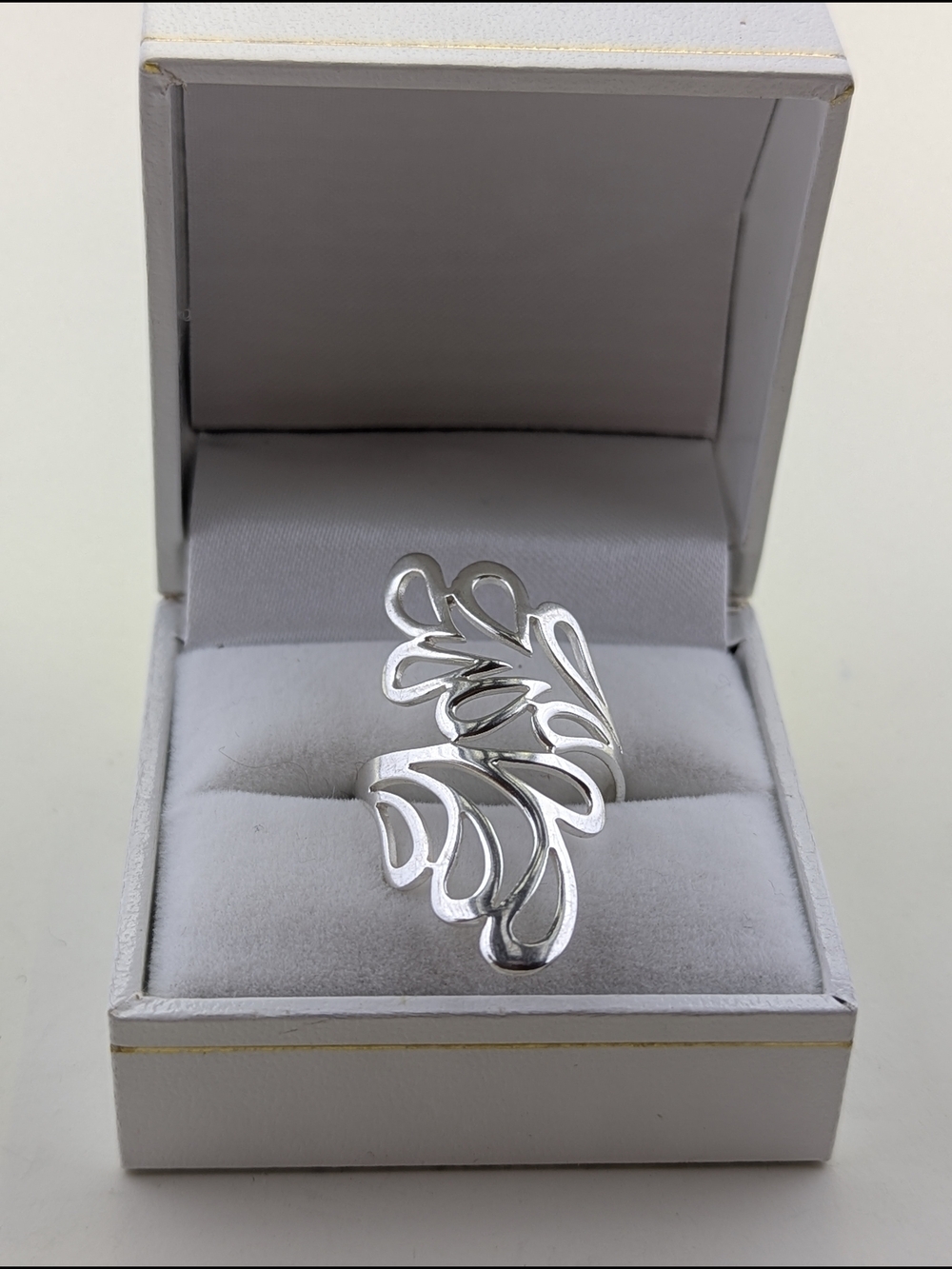 🌟 Statement Sterling Silver Openwork Filigree Ring ✨